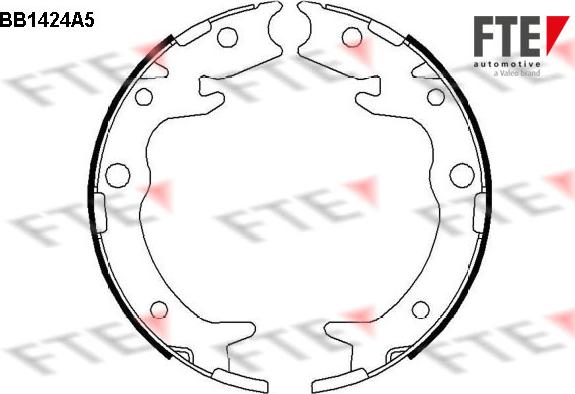 FTE 9100152 - Kit ganasce, Freno stazionamento www.autoricambit.com