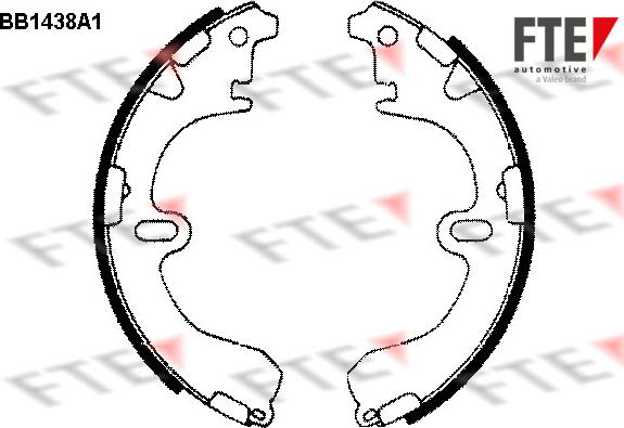 FTE 9100162 - Kit freno, freni a tamburo www.autoricambit.com