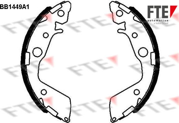 FTE 9100171 - Kit freno, freni a tamburo www.autoricambit.com