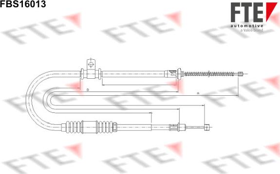 FTE 9250417 - Cavo comando, Freno stazionamento www.autoricambit.com