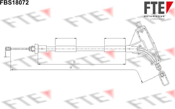 FTE FBS18072 - Cavo comando, Freno stazionamento www.autoricambit.com