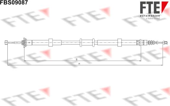 FTE 9250660 - Cavo comando, Freno stazionamento www.autoricambit.com