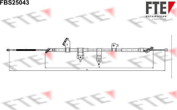 FTE 9250632 - Cavo comando, Freno stazionamento www.autoricambit.com