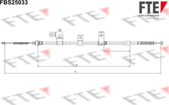 FTE 9250622 - Cavo comando, Freno stazionamento www.autoricambit.com