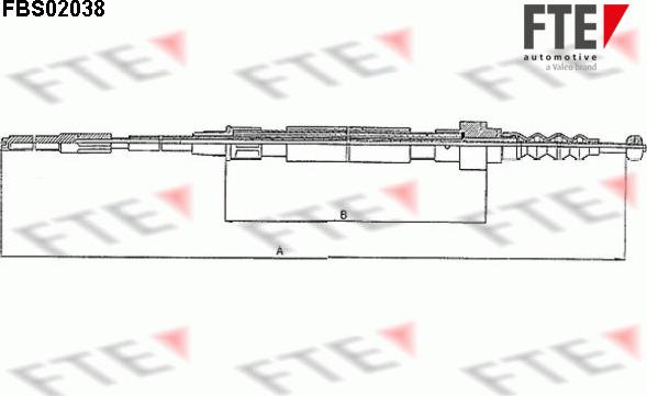 FTE FBS02038 - Cavo comando, Freno stazionamento www.autoricambit.com