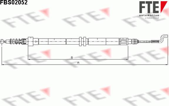 FTE 9250055 - Cavo comando, Freno stazionamento www.autoricambit.com