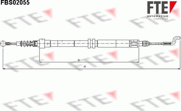 FTE 9250058 - Cavo comando, Freno stazionamento www.autoricambit.com