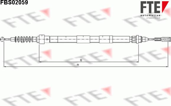 FTE 9250062 - Cavo comando, Freno stazionamento www.autoricambit.com