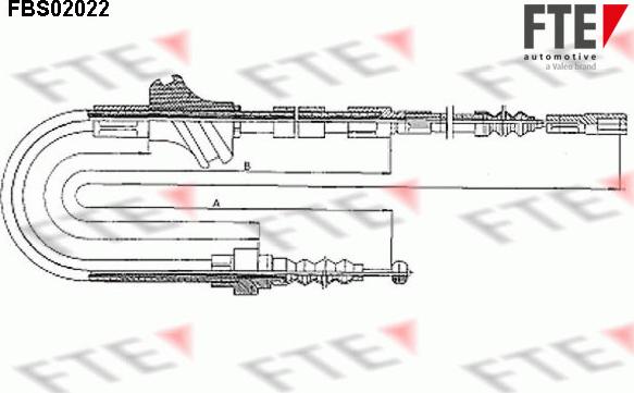 FTE 9250033 - Cavo comando, Freno stazionamento www.autoricambit.com