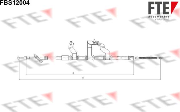 FTE 9250394 - Cavo comando, Freno stazionamento www.autoricambit.com