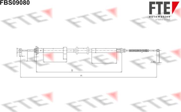 FTE 9250300 - Cavo comando, Freno stazionamento www.autoricambit.com