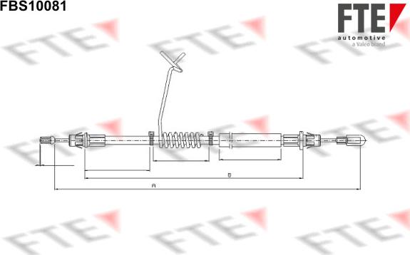 FTE 9250372 - Cavo comando, Freno stazionamento www.autoricambit.com