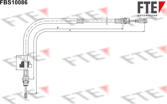 FTE FBS10086 - Cavo comando, Freno stazionamento www.autoricambit.com