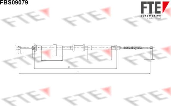 FTE 9250299 - Cavo comando, Freno stazionamento www.autoricambit.com