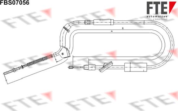 FTE 9250211 - Cavo comando, Freno stazionamento www.autoricambit.com