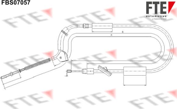 FTE 9250212 - Cavo comando, Freno stazionamento www.autoricambit.com