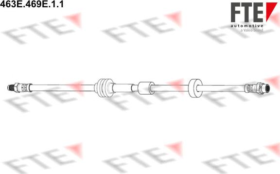 FTE 463E.469E.1.1 - Flessibile del freno www.autoricambit.com