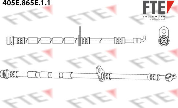 FTE 405E.865E.1.1 - Flessibile del freno www.autoricambit.com