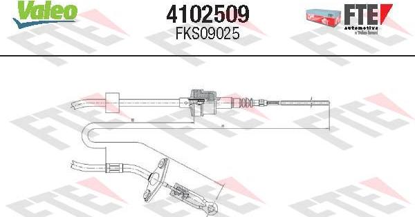 FTE 4102509 - Cavo comando, Comando frizione www.autoricambit.com