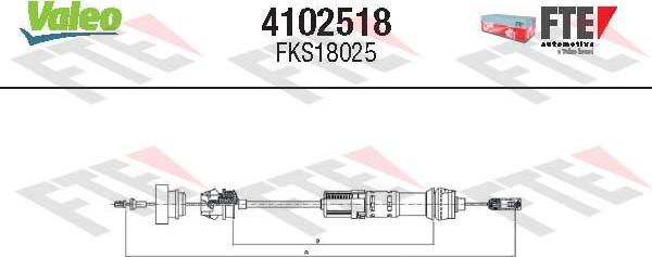 FTE 4102518 - Cavo comando, Comando frizione www.autoricambit.com