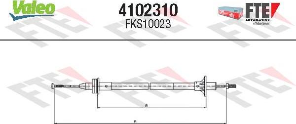 FTE 4102310 - Cavo comando, Comando frizione www.autoricambit.com