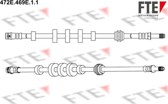 FTE 472E.469E.1.1 - Flessibile del freno www.autoricambit.com