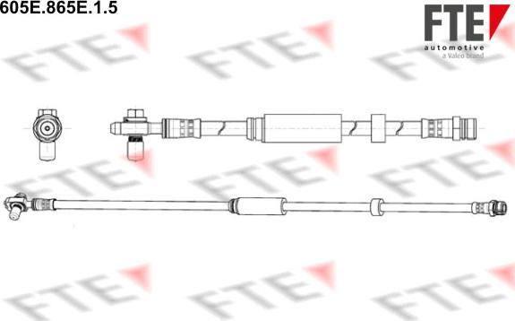 FTE 9240810 - Flessibile del freno www.autoricambit.com