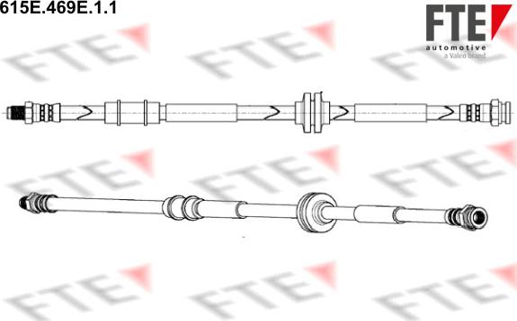 FTE 615E.469E.1.1 - Flessibile del freno www.autoricambit.com