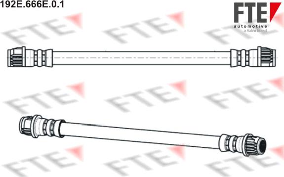 FTE 192E.666E.0.1 - Flessibile del freno www.autoricambit.com