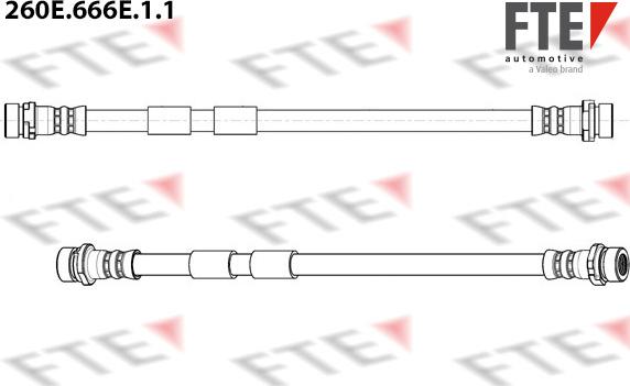 FTE 260E.666E.1.1 - Flessibile del freno www.autoricambit.com