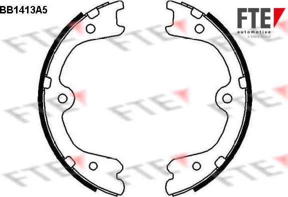 FTE BB1413A5 - Kit ganasce, Freno stazionamento www.autoricambit.com