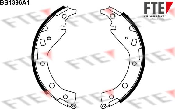 FTE BB1396A1 - Kit freno, freni a tamburo www.autoricambit.com