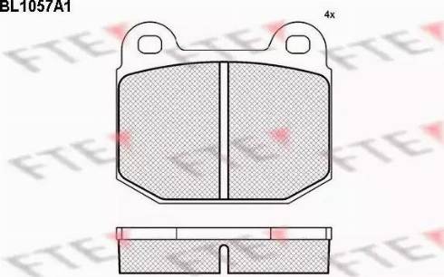 FTE BL1057A1 - Kit pastiglie freno, Freno a disco www.autoricambit.com