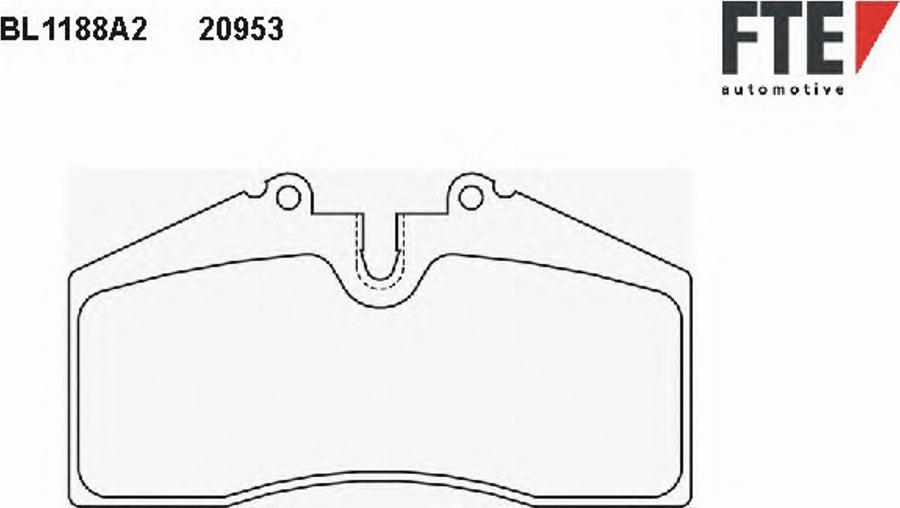 FTE BL1188A2 - Kit pastiglie freno, Freno a disco www.autoricambit.com