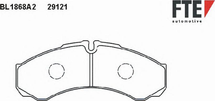 FTE BL1868A2 - Kit pastiglie freno, Freno a disco www.autoricambit.com