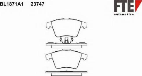 FTE BL1871A1 - Kit pastiglie freno, Freno a disco www.autoricambit.com