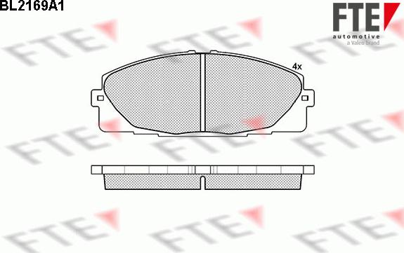 FTE BL2169A1 - Kit pastiglie freno, Freno a disco www.autoricambit.com