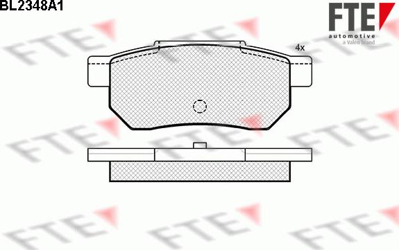 FTE BL2348A1 - Kit pastiglie freno, Freno a disco www.autoricambit.com