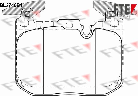 FTE BL2740B1 - Kit pastiglie freno, Freno a disco www.autoricambit.com