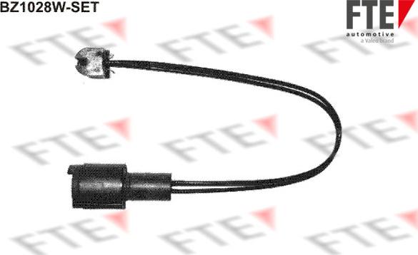 FTE BZ1028W-SET - Contatto segnalazione, Usura past. freno/mat. d'attrito www.autoricambit.com