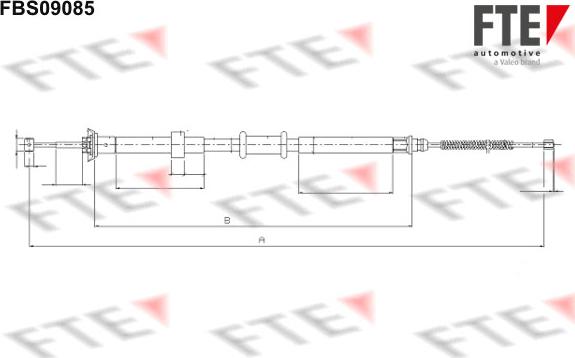 FTE FBS09085 - Cavo comando, Freno stazionamento www.autoricambit.com