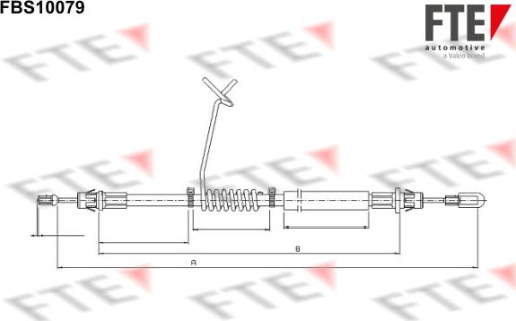 FTE FBS10079 - Cavo comando, Freno stazionamento www.autoricambit.com