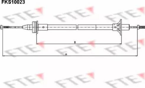 FTE FKS10023 - Cavo comando, Comando frizione www.autoricambit.com