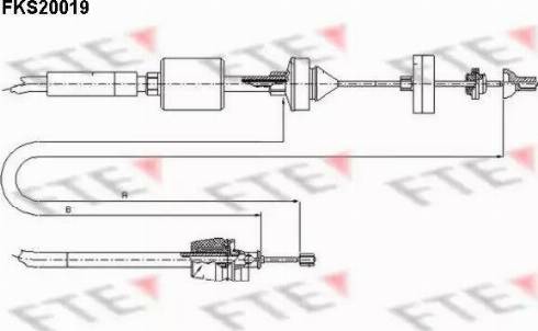 FTE FKS20019 - Cavo comando, Comando frizione www.autoricambit.com