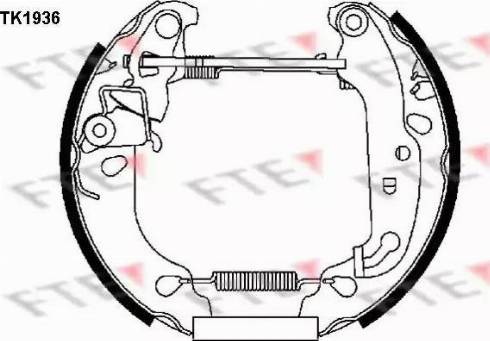 FTE TK1936 - Kit freno, freni a tamburo www.autoricambit.com