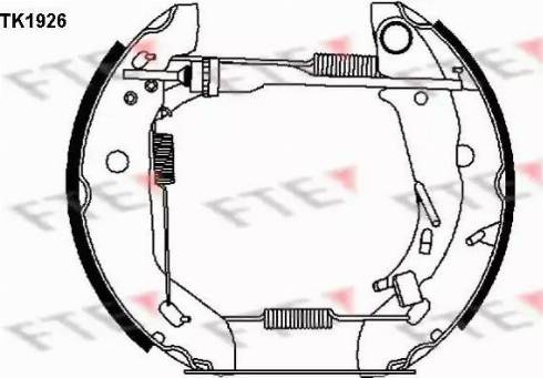 FTE TK1926 - Kit freno, freni a tamburo www.autoricambit.com