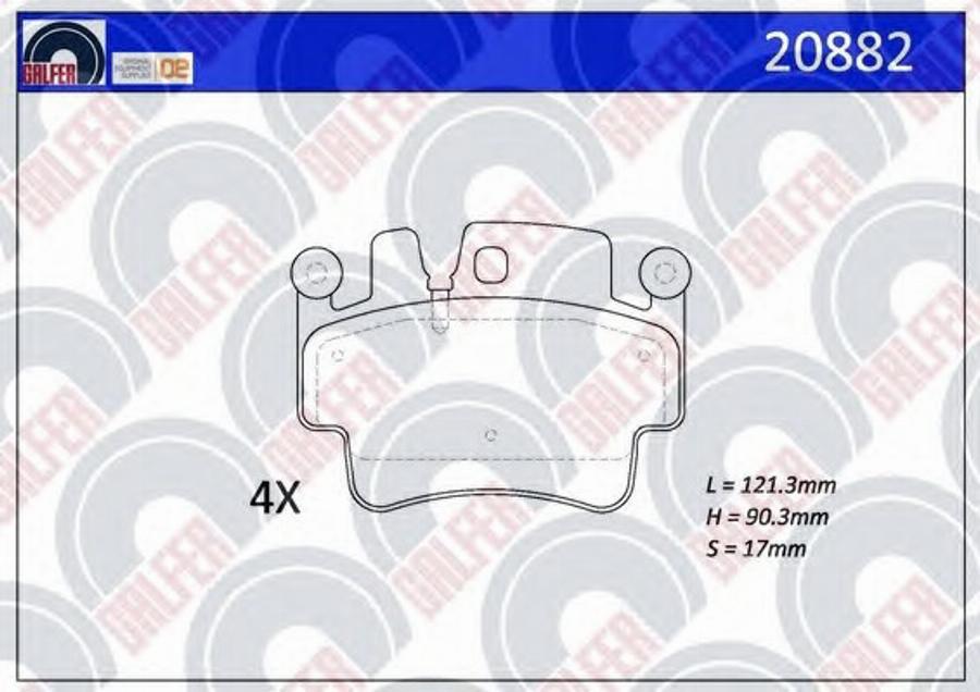 Galfer 20882 - Kit pastiglie freno, Freno a disco www.autoricambit.com