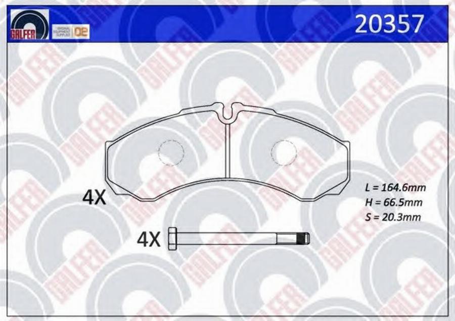 Galfer 20357 - Kit pastiglie freno, Freno a disco www.autoricambit.com