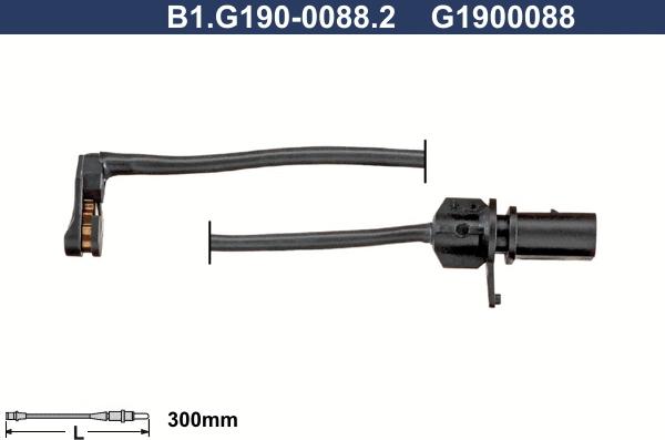 Galfer B1.G190-0088.2 - Contatto segnalazione, Usura past. freno/mat. d'attrito www.autoricambit.com