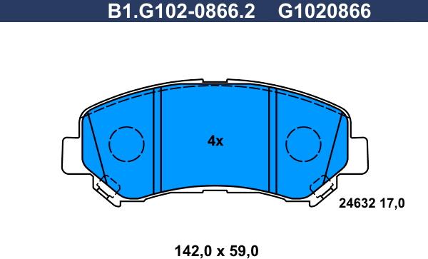 Galfer B1.G102-0866.2 - Kit pastiglie freno, Freno a disco www.autoricambit.com